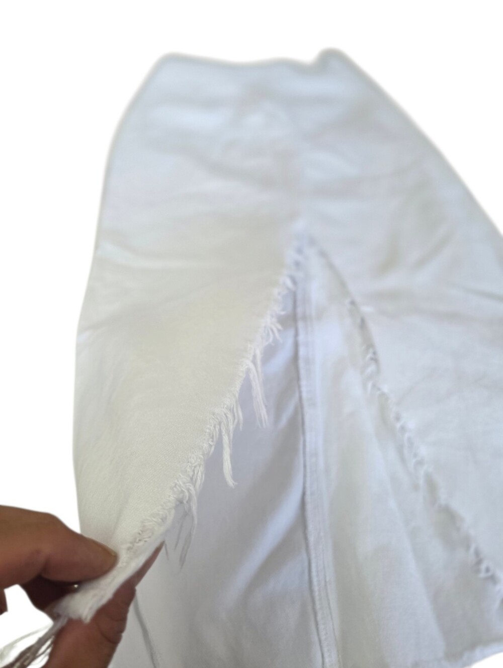 🧡Zara White Maxi Denim Skirt with Front Panel Detail - Picture 4 of 5